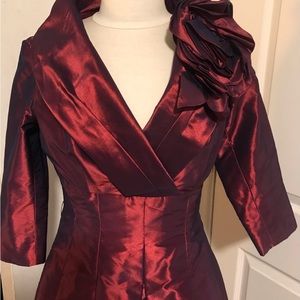 Teri Jon burgundy size 6 dress